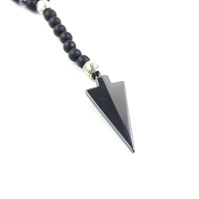 Matte Black Onyx Beaded Necklace