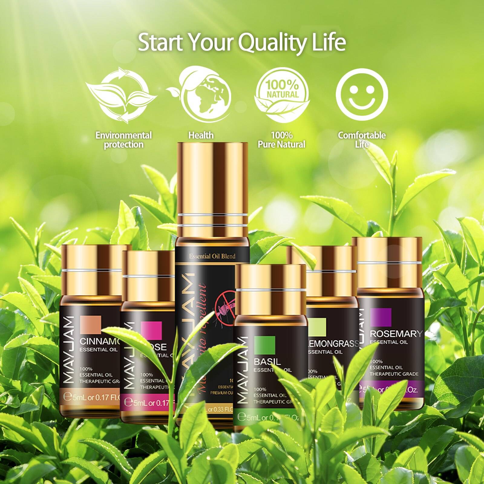 Pure Natural Essential Oils Set