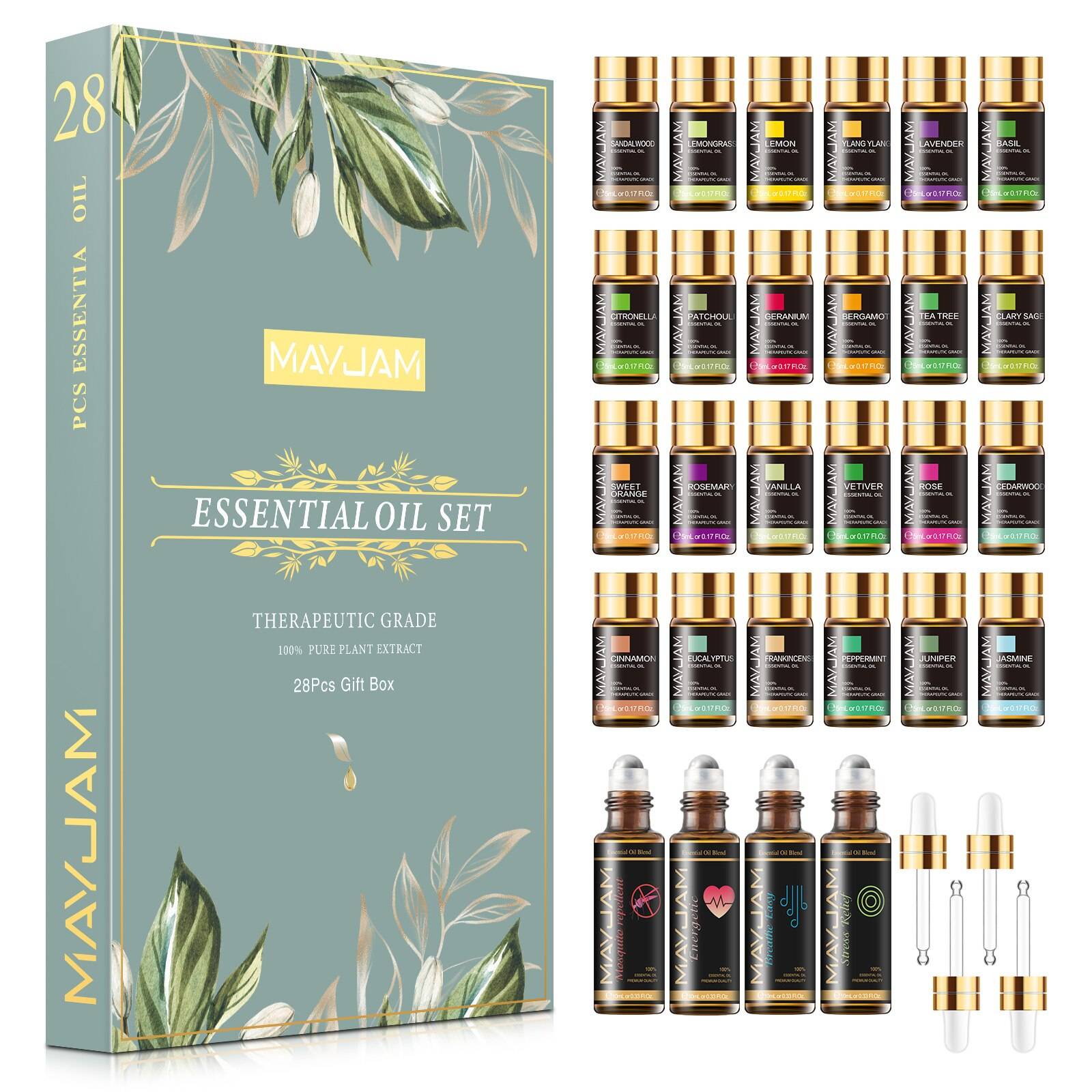 Pure Natural Essential Oils Set