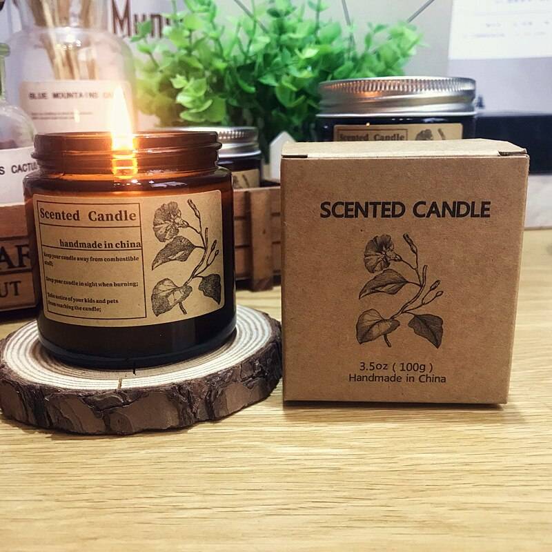 Smokeless Candles in Glass Jars