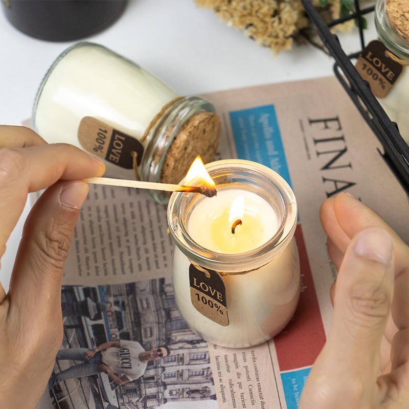 Handmade Simple Candles in Jar