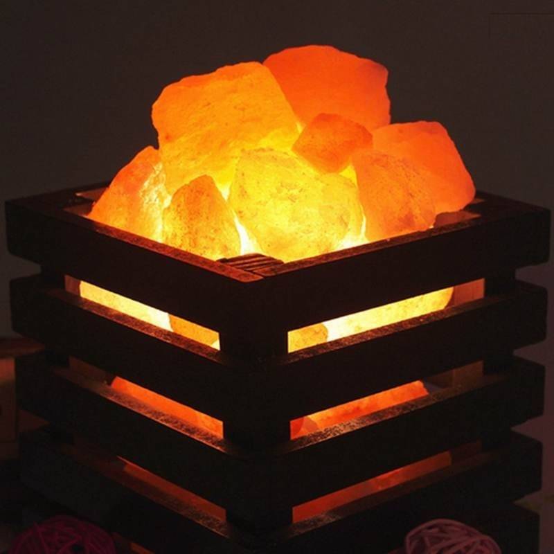Himalayan Salt Lamp in Square Box