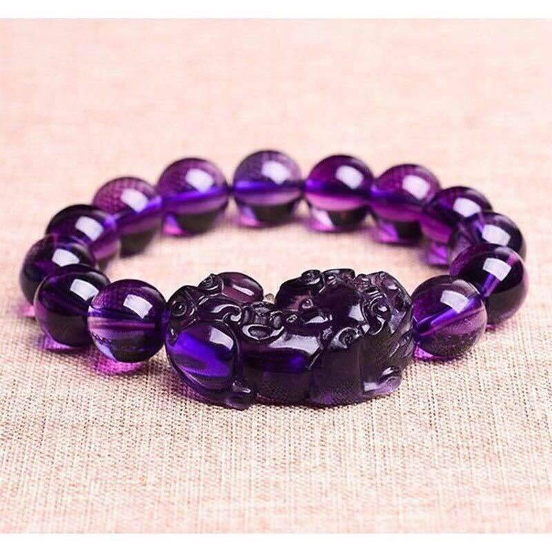 Buddhism Obsidian Stone Beaded Bracelet