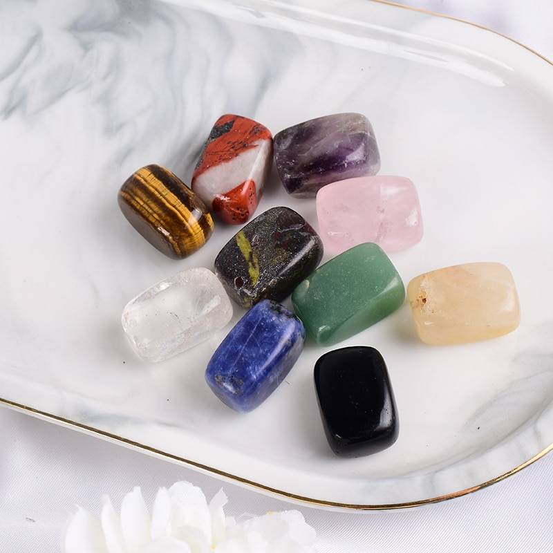 Natural Tumbled Stone 10 pcs Set