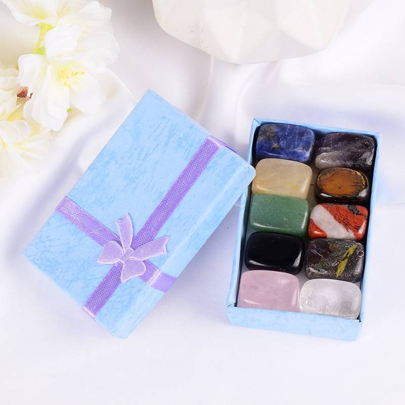 Natural Tumbled Stone 10 pcs Set