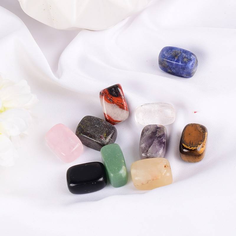 Natural Tumbled Stone 10 pcs Set