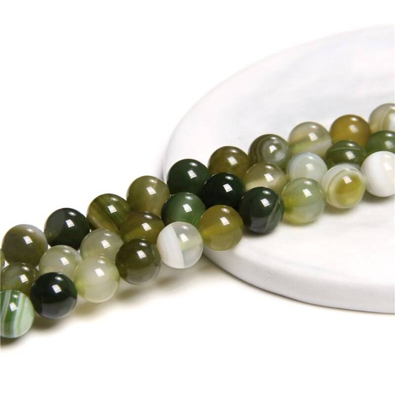Gray Smoky Agates Beads