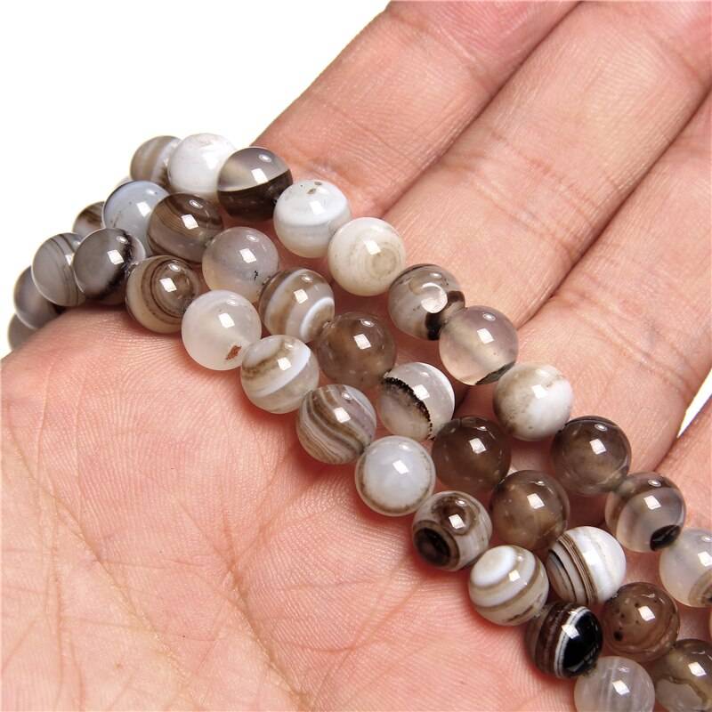 Gray Smoky Agates Beads