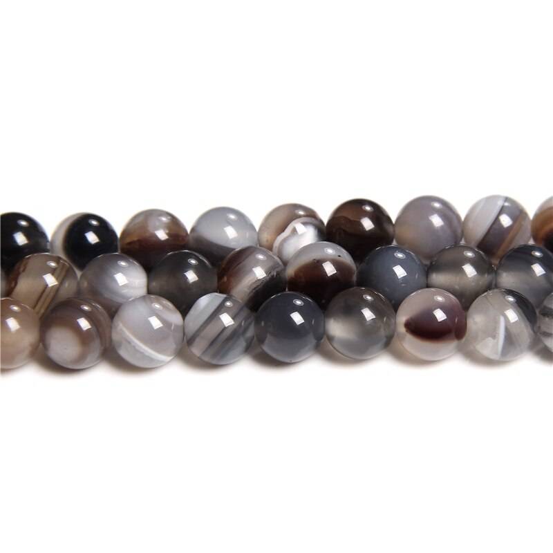 Gray Smoky Agates Beads