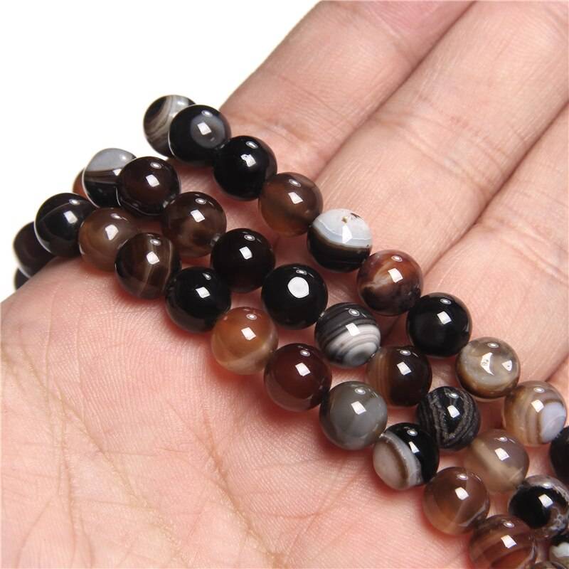 Gray Smoky Agates Beads