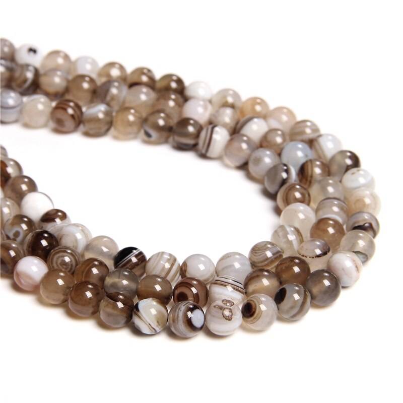 Gray Smoky Agates Beads