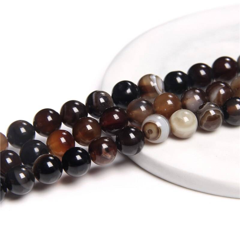 Gray Smoky Agates Beads