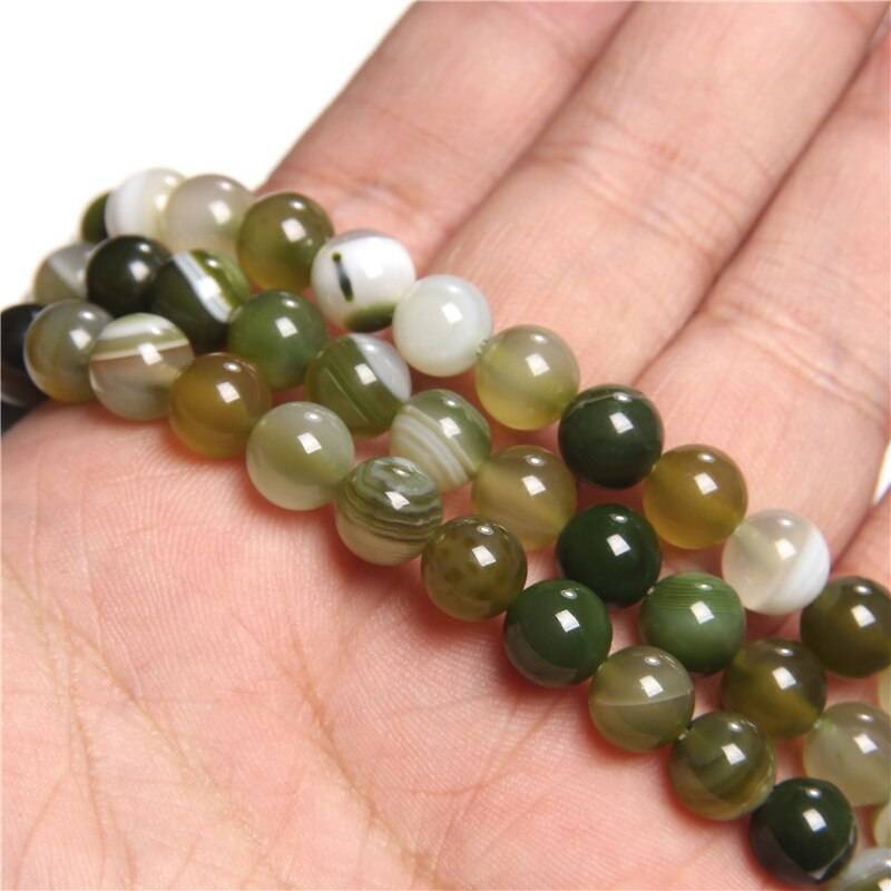 Gray Smoky Agates Beads