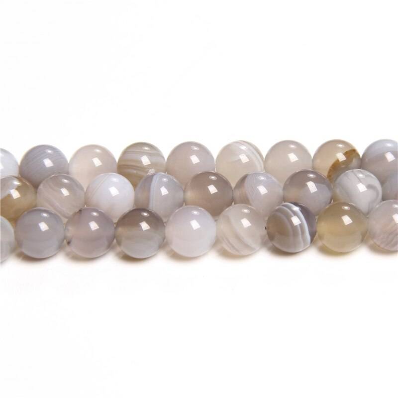 Gray Smoky Agates Beads