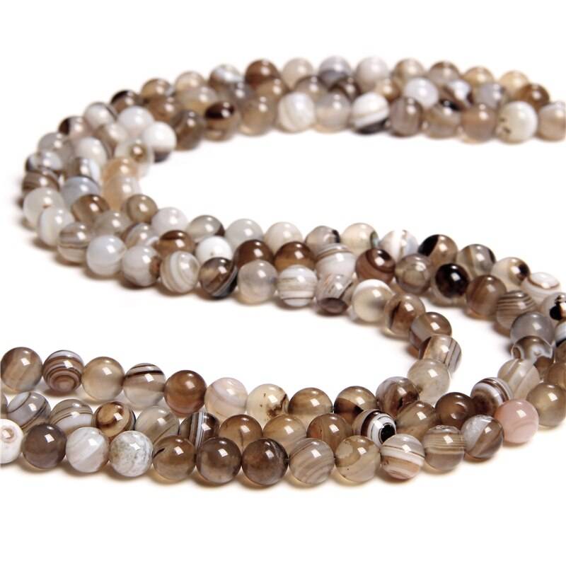 Gray Smoky Agates Beads