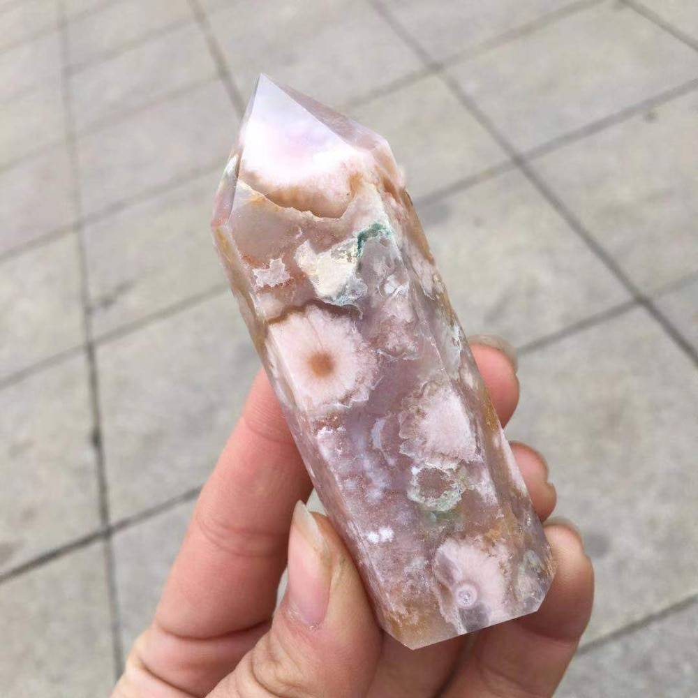 Cherry Blossom Agate Polished Healing Stone