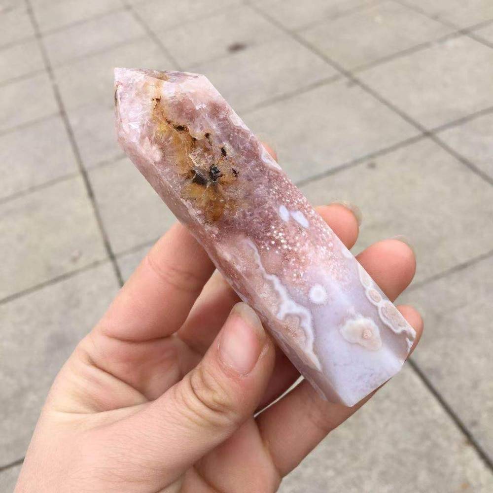 Cherry Blossom Agate Polished Healing Stone