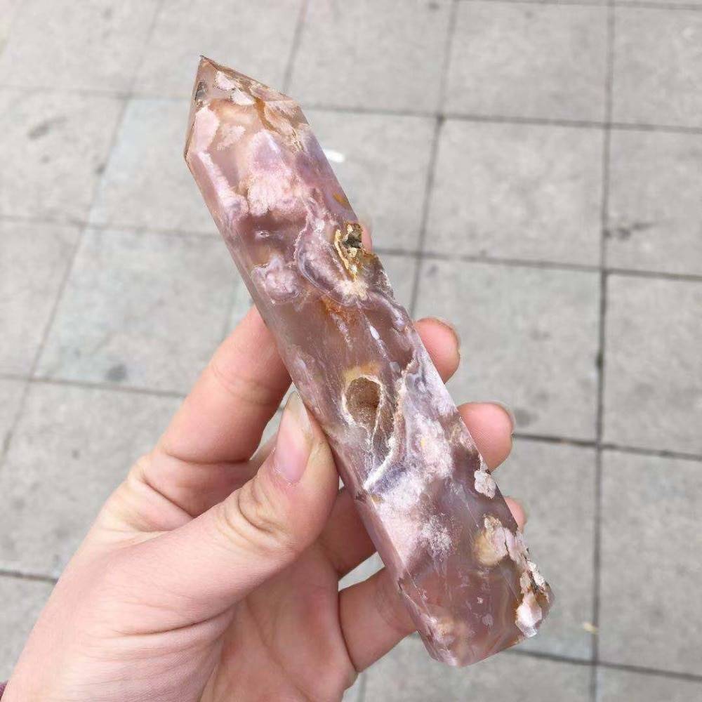 Cherry Blossom Agate Polished Healing Stone