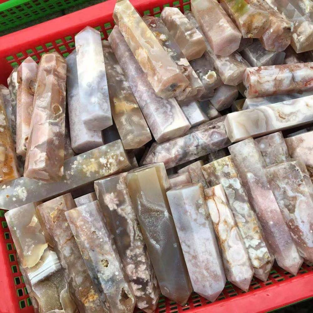 Cherry Blossom Agate Polished Healing Stone