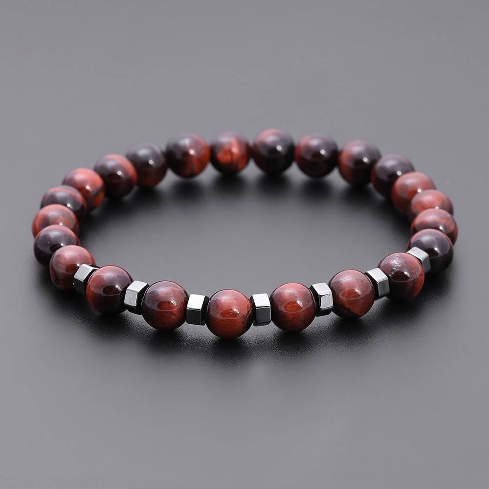 Men's Natural Stone Beaded Bracelet