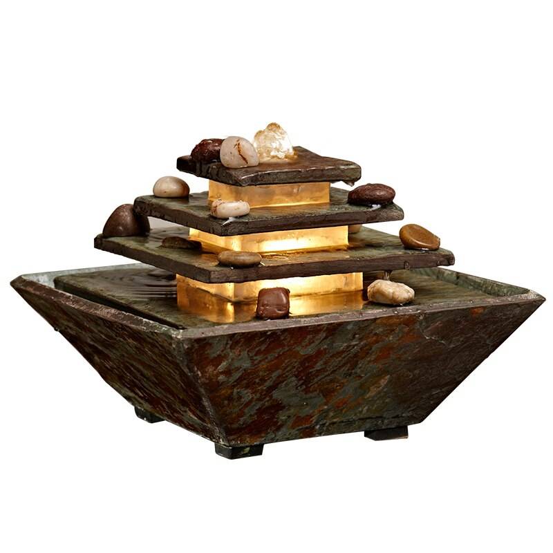 Indoor Desktop Feng Shui Running Water Fountain