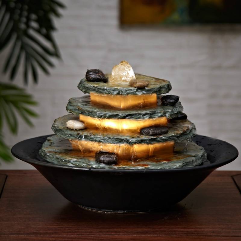 Indoor Desktop Feng Shui Running Water Fountain