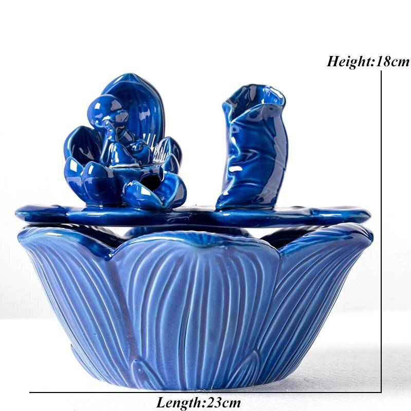 Chinese Zen Feng Shui Ceramic Indoor Water Fountain