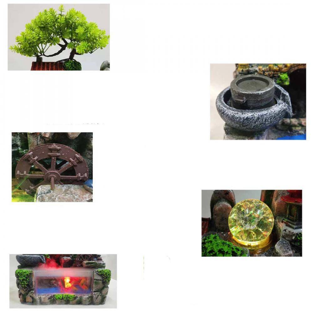 Small Fish Tank Feng Shui Wheel Water Fountain