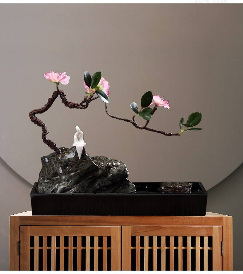 110V/220V Indoor Floral Feng Shui Water Fountain