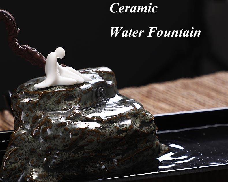 110V/220V Indoor Floral Feng Shui Water Fountain