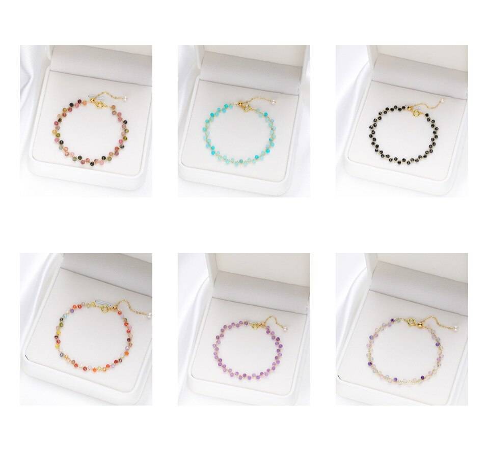 Natural Stone Tourmaline Bracelet