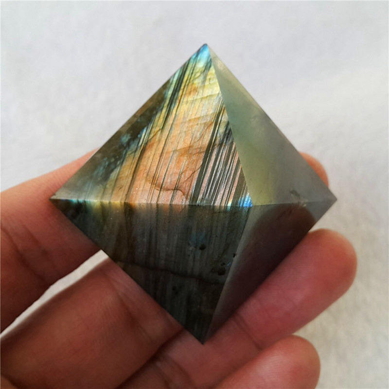 Natural Labradorite Moonstone Quartz Crystal