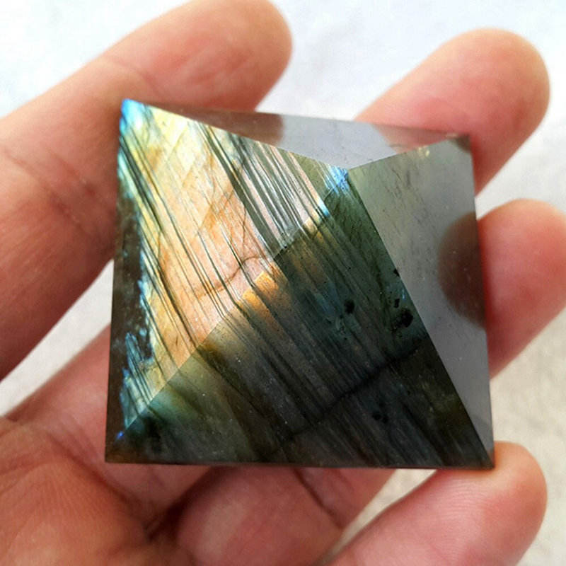 Natural Labradorite Moonstone Quartz Crystal