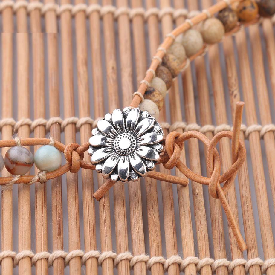 Boho Healing stone Women's Wrap Bracelet