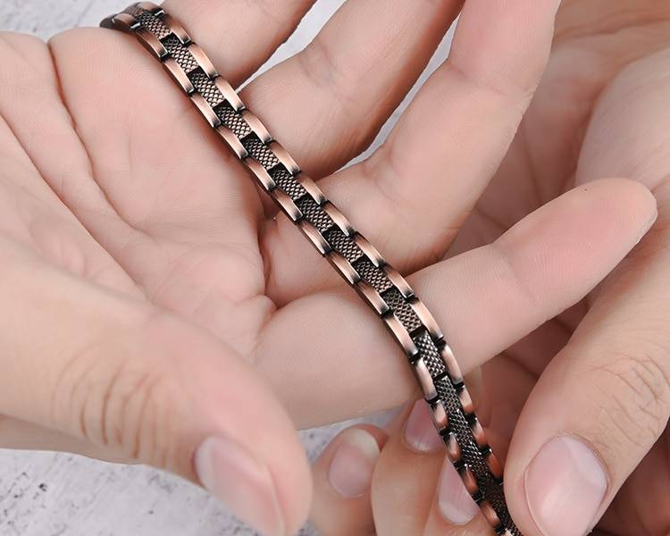 Copper Slim Magnetic Bracelet