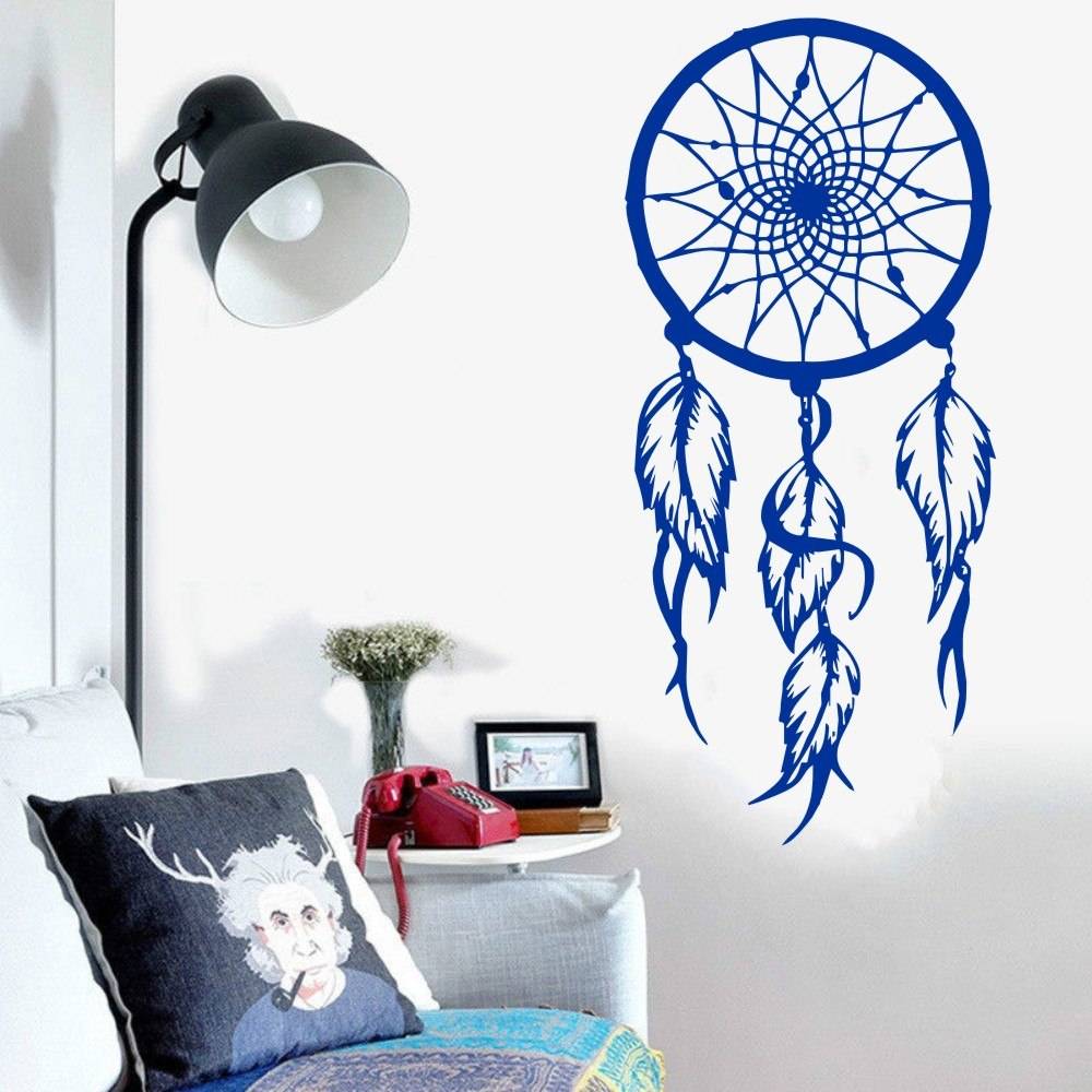 Decorative Dream Catcher Vinyl Wall Sticker Color : Black|Pink|Red|Custom Color Decorative Dream Catcher Vinyl Wall Sticker Color : Black|Pink|Red|Custom Color