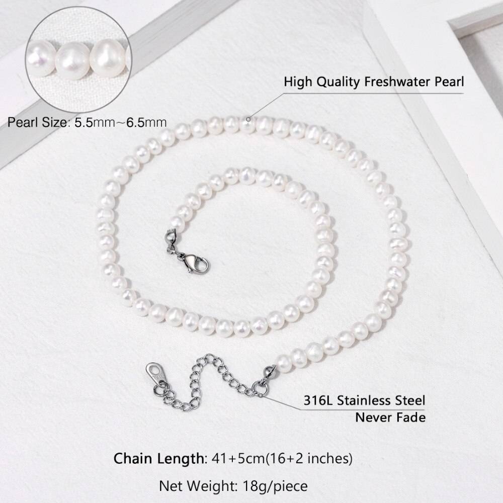 Freshwater Cultured Pearls Necklace for Women