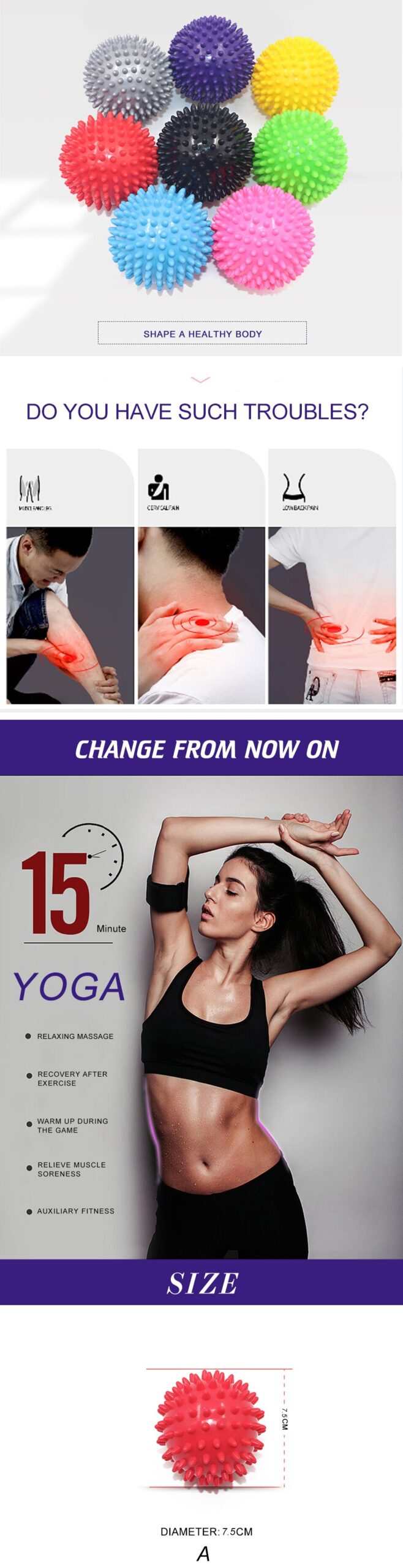 Yoga Muscle Massage Roller