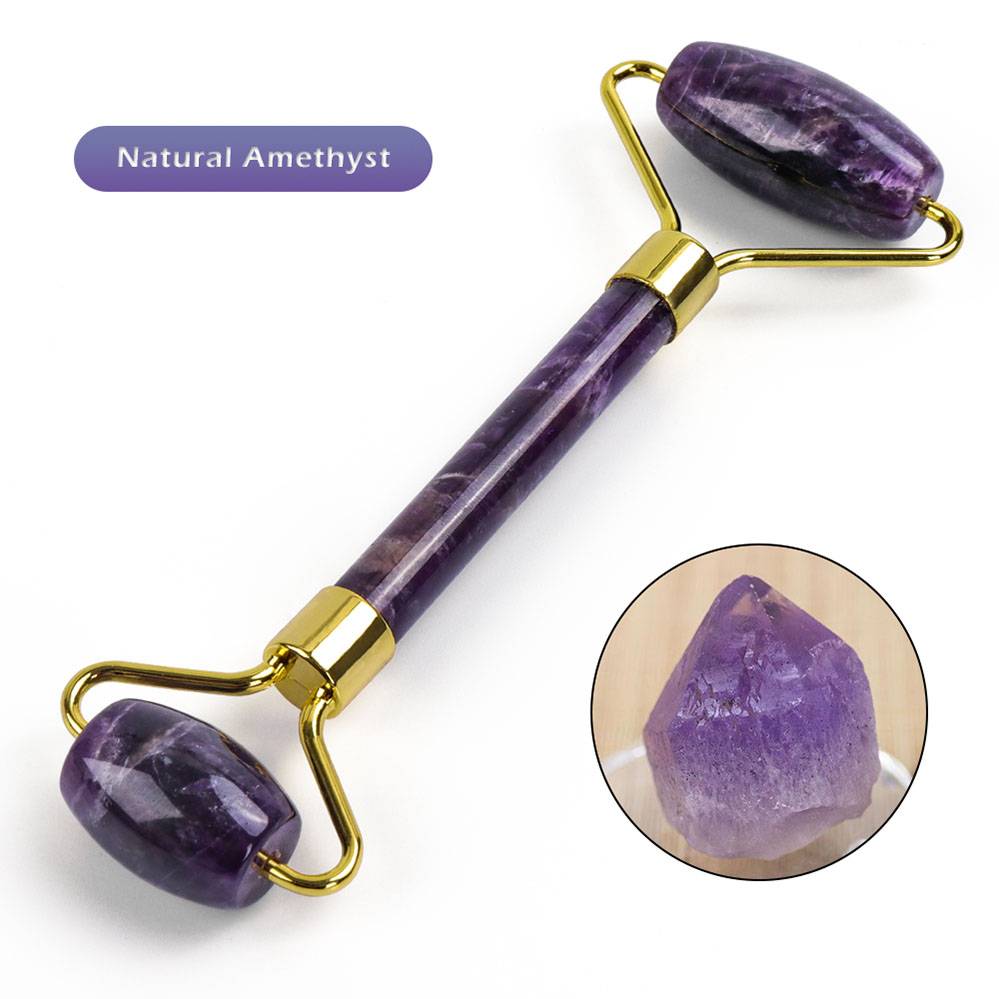 Colorful Massage Stone Roller with Gold Colored Handle Color : 1|2|3|4|5|6|7|8|9|10|11|12|13|14 Colorful Massage Stone Roller with Gold Colored Handle Color : 1|2|3|4|5|6|7|8|9|10|11|12|13|14