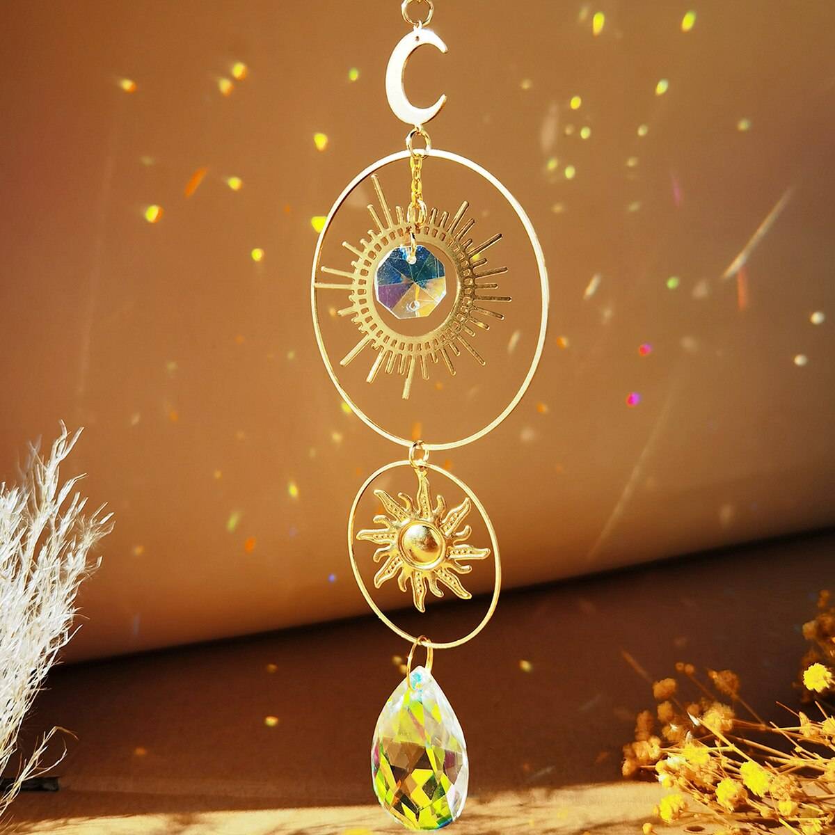 Crystal Rainbow Sun Catcher Color: sun catcher M01056 Crystal Rainbow Sun Catcher Color: sun catcher M01056