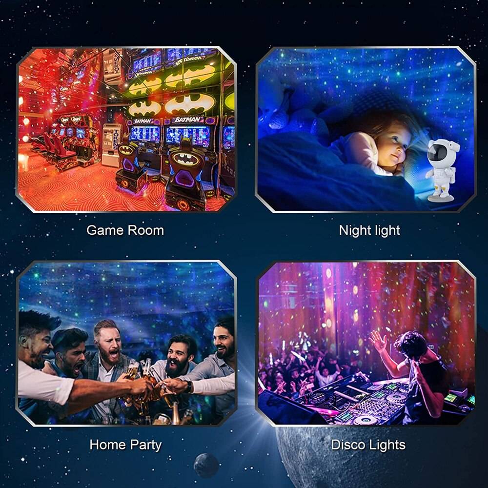 LED Galaxy Night Light Projector Shape : Astronaut LED Galaxy Night Light Projector Shape : Astronaut